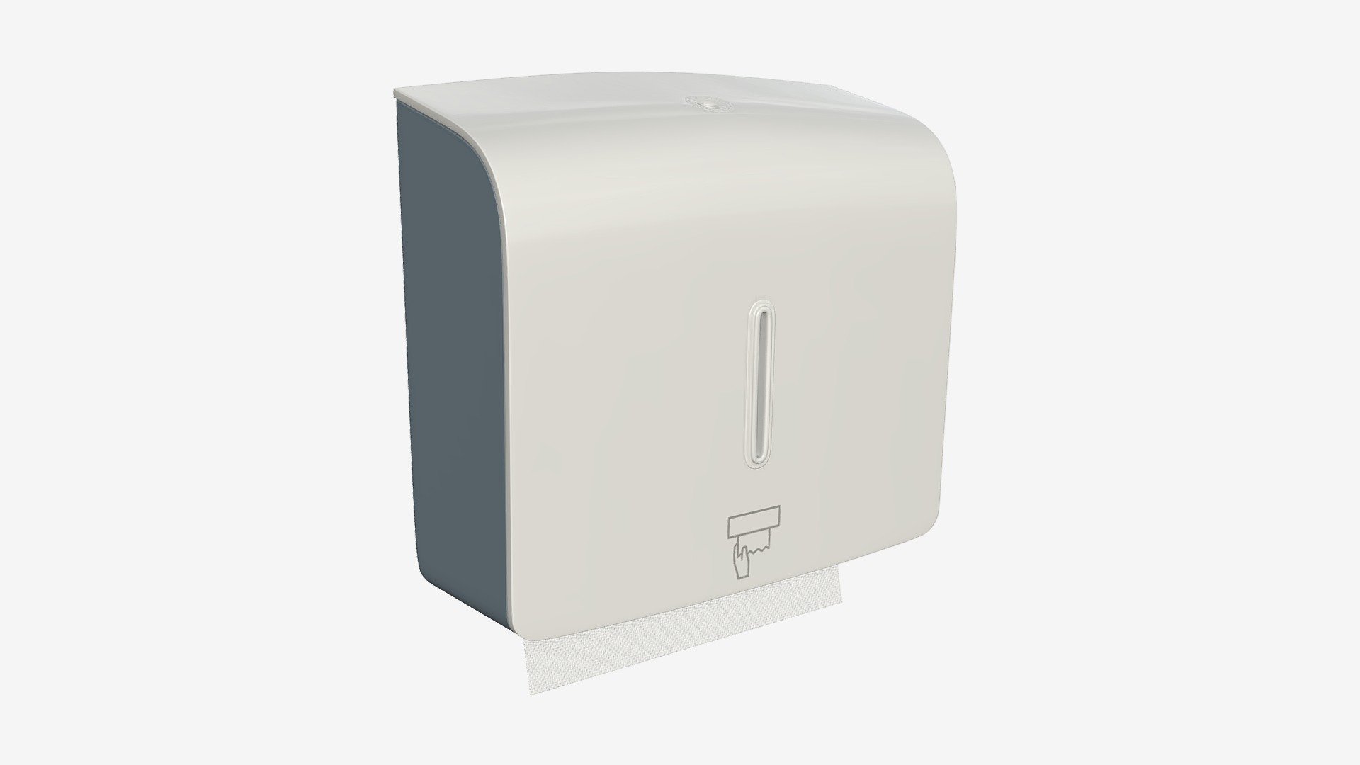 Bathroom Tissue Dispenser Wall-Mounted 3d model