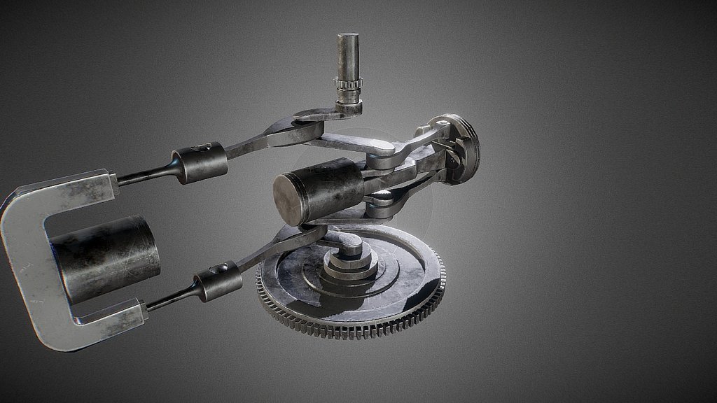 [Animation] Engine cylinder 3d model