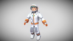 astronaut 3D model  , Animated