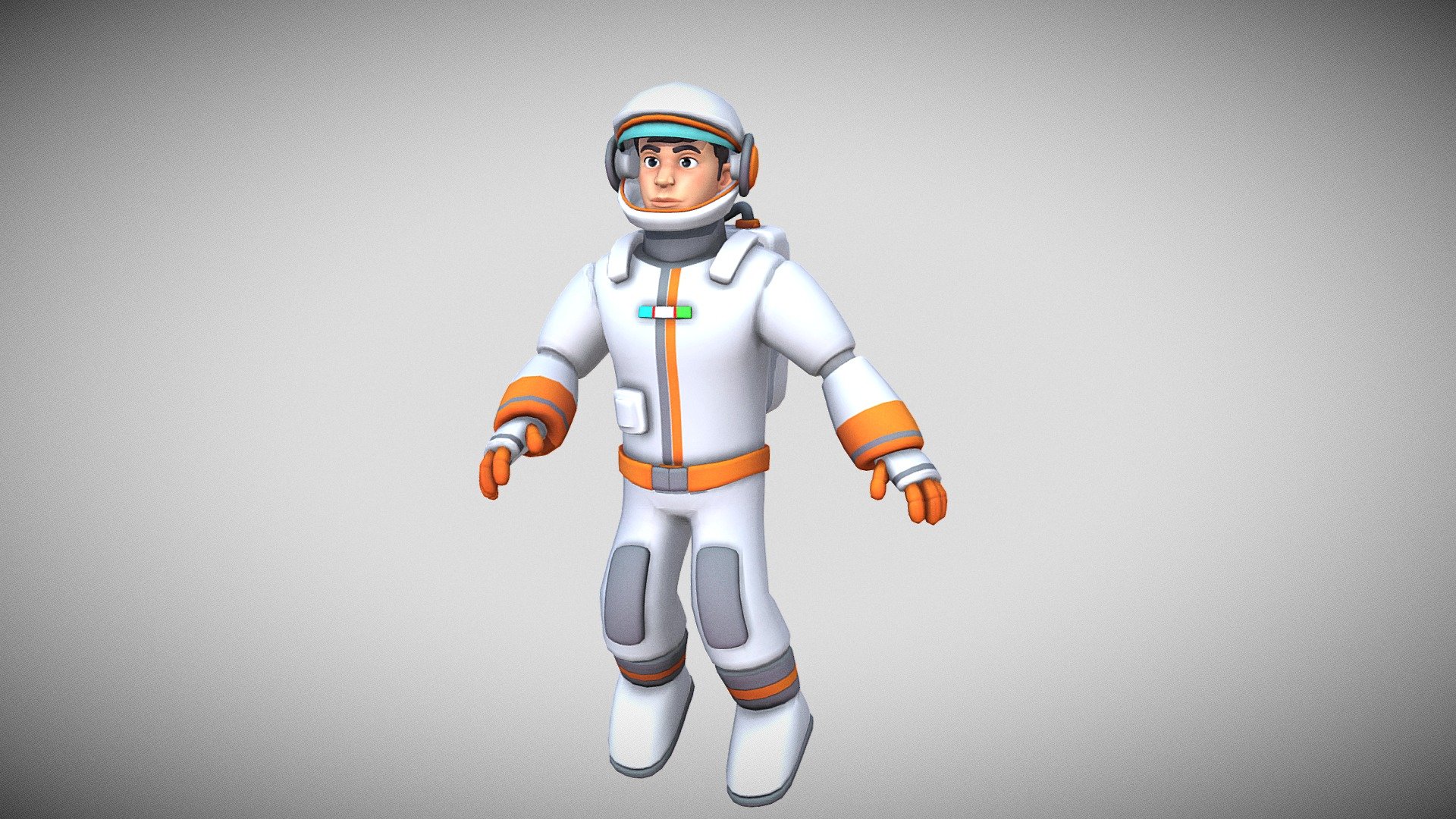 astronaut 3D model  , Animated 3d model