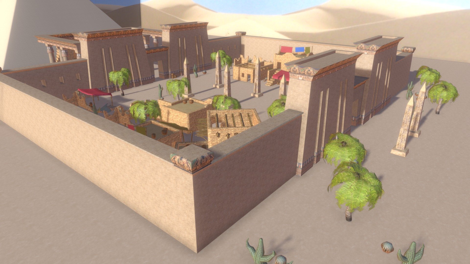 Egypt Scene 3d model