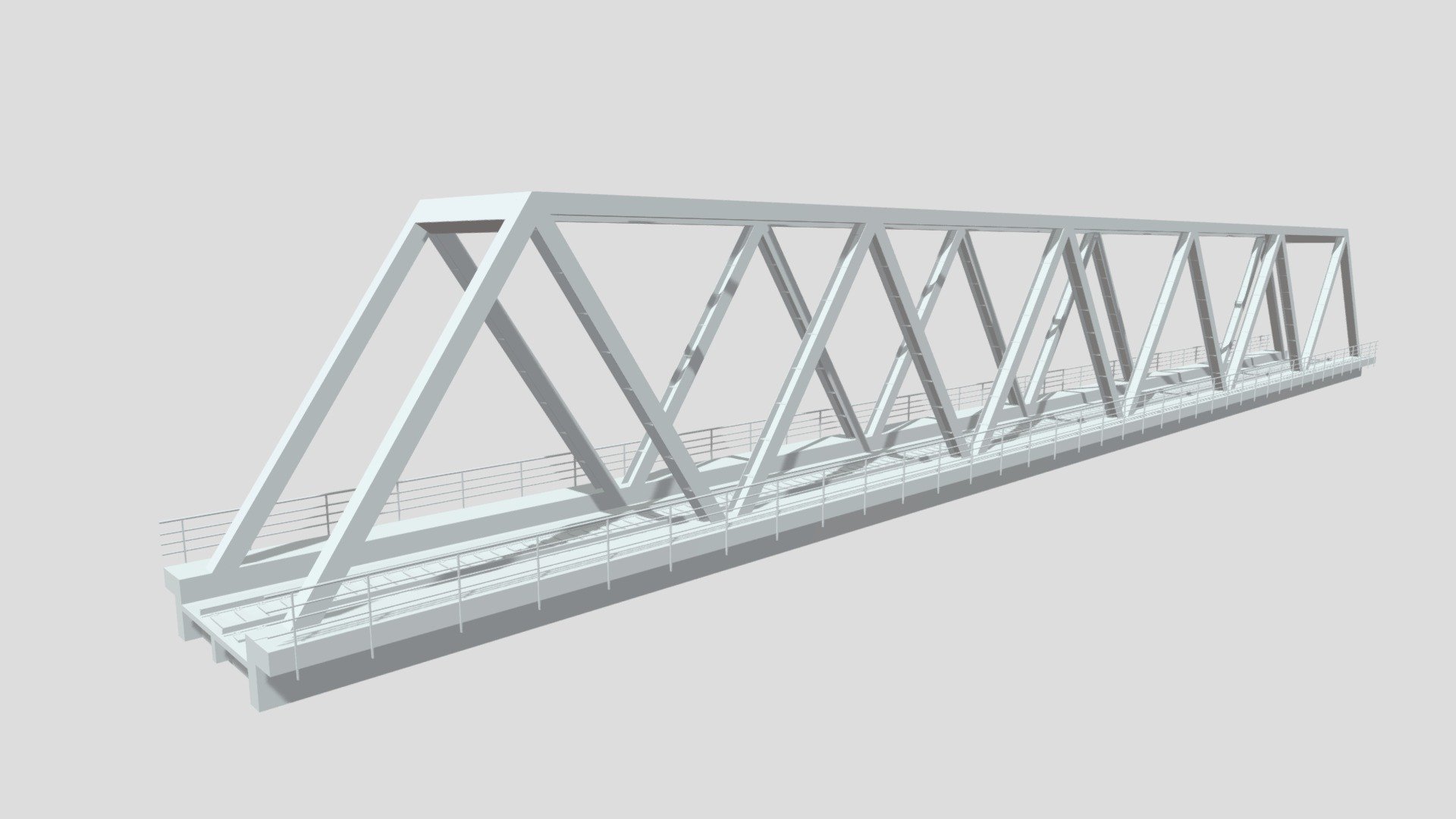 Railway Bridge 76m 3d model