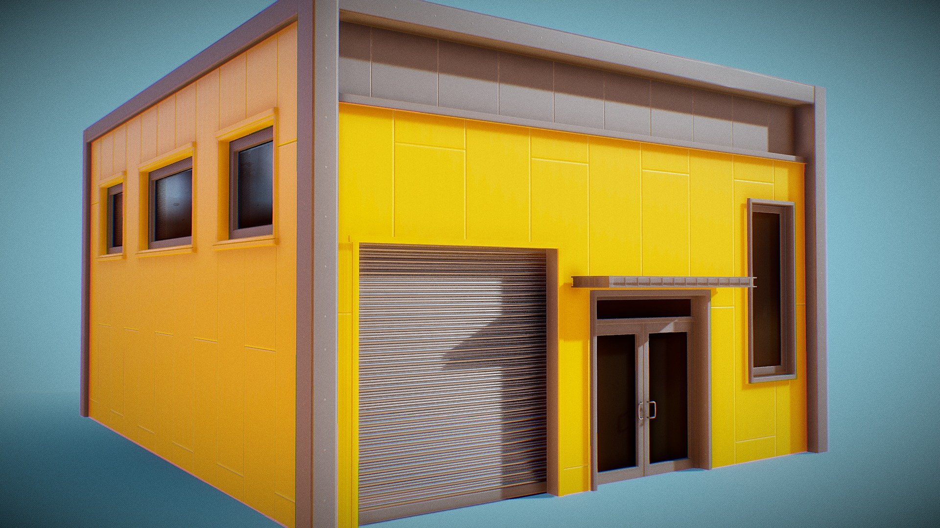 Small Warehouse 3d model