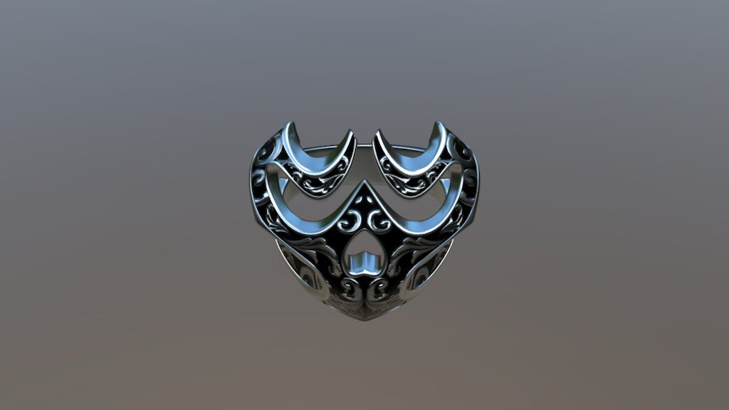 Skull ring 3d model