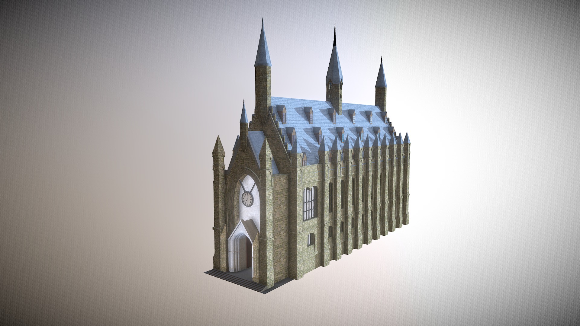 Great Hall Hogwarts 3d model