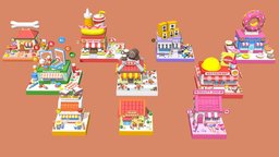 Cartoon Stores / Eateries Islands Exteriors 2