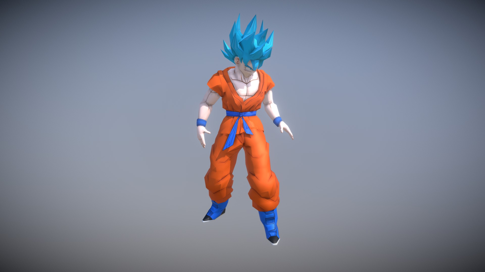 GOKU Animado 3d model