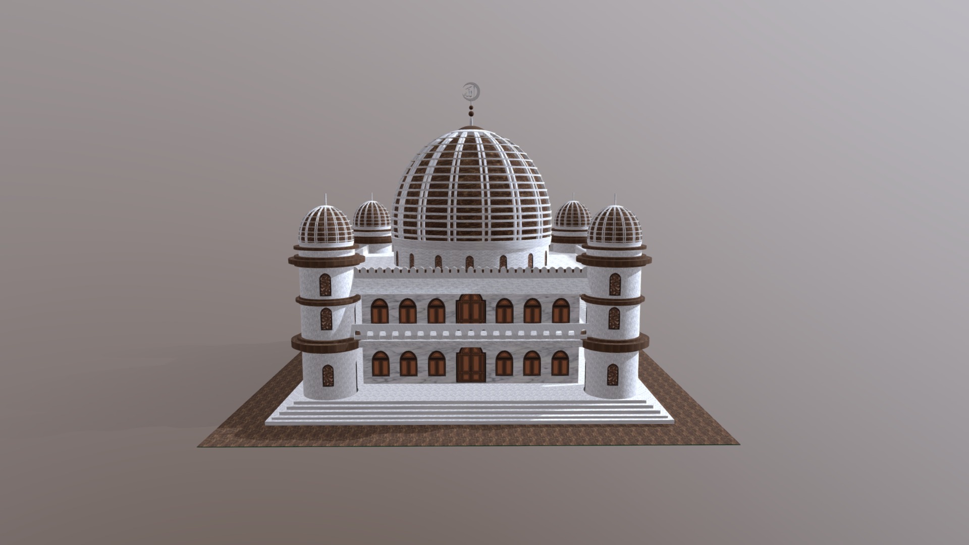 Masjid (Mosque) 3d model