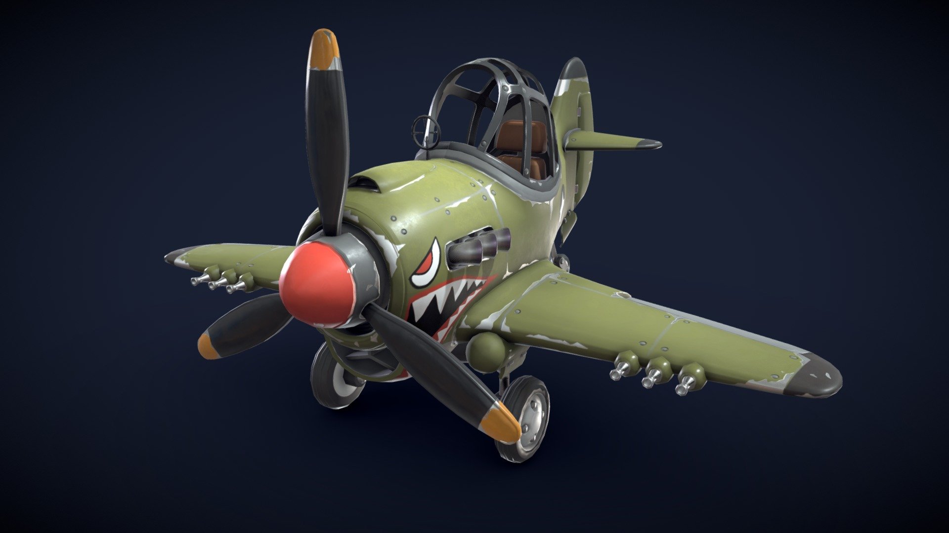 Air Plane Fighter 3d model