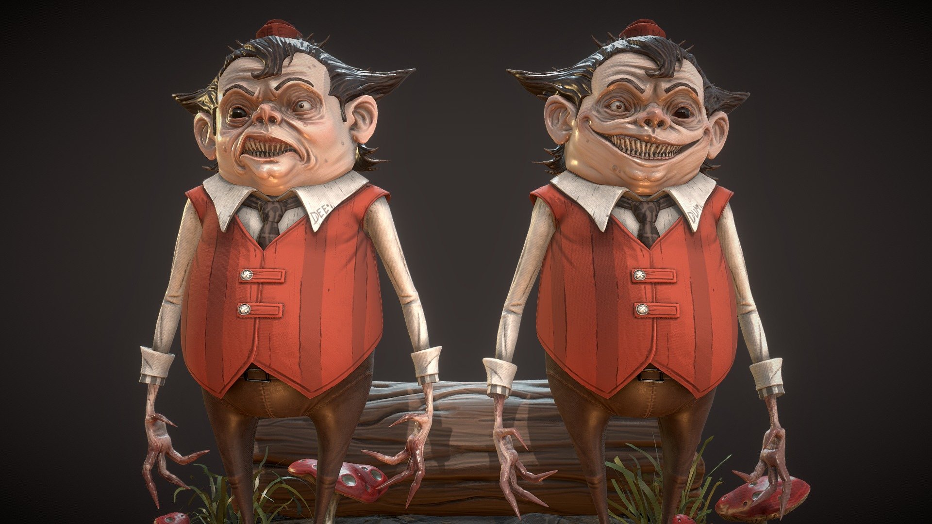 Tweedledum and Tweedledee 3d model