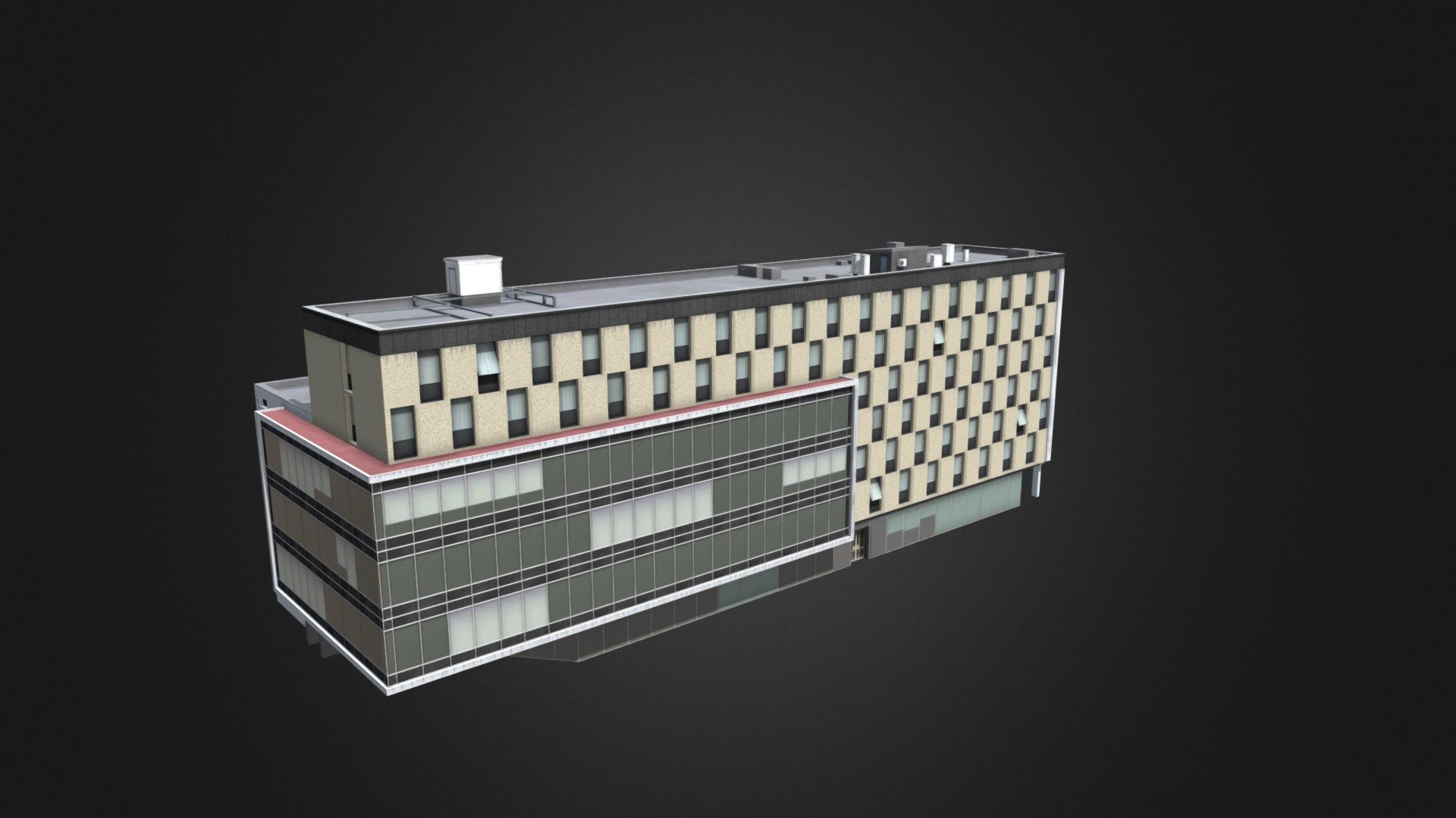 Zenit department store Katowice 3d model