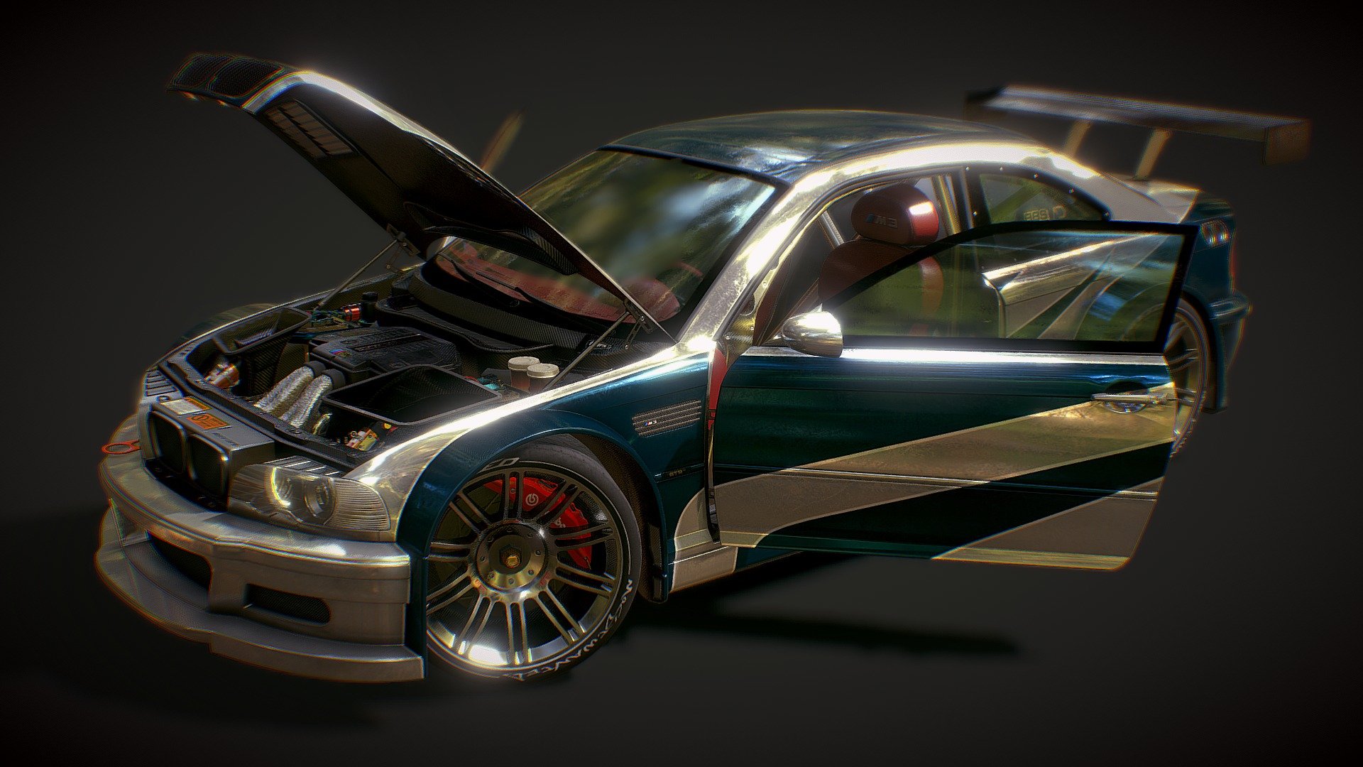 BMW M3 GTR 3d model