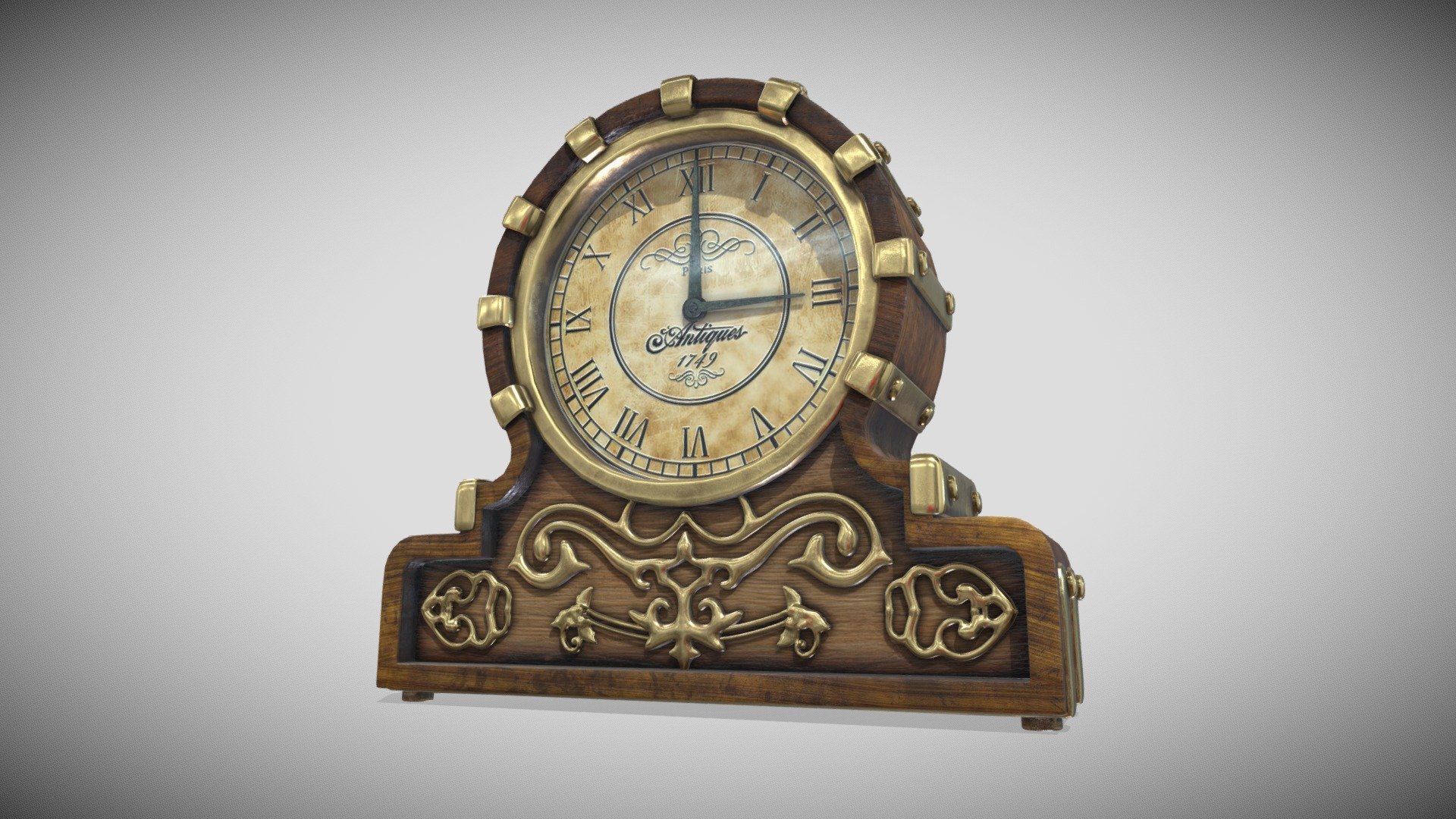 Table Clock 3d model