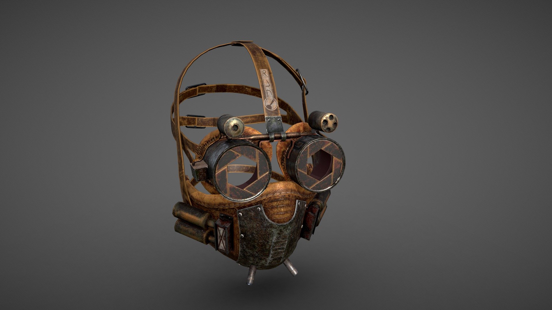 Post-apocalyptic mask 3d model