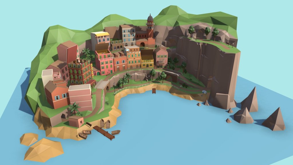 Murder in Tiny Italy 3d model