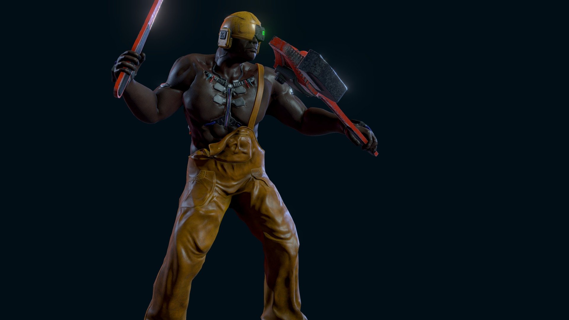 Cyberpunk Thug 2 3d model