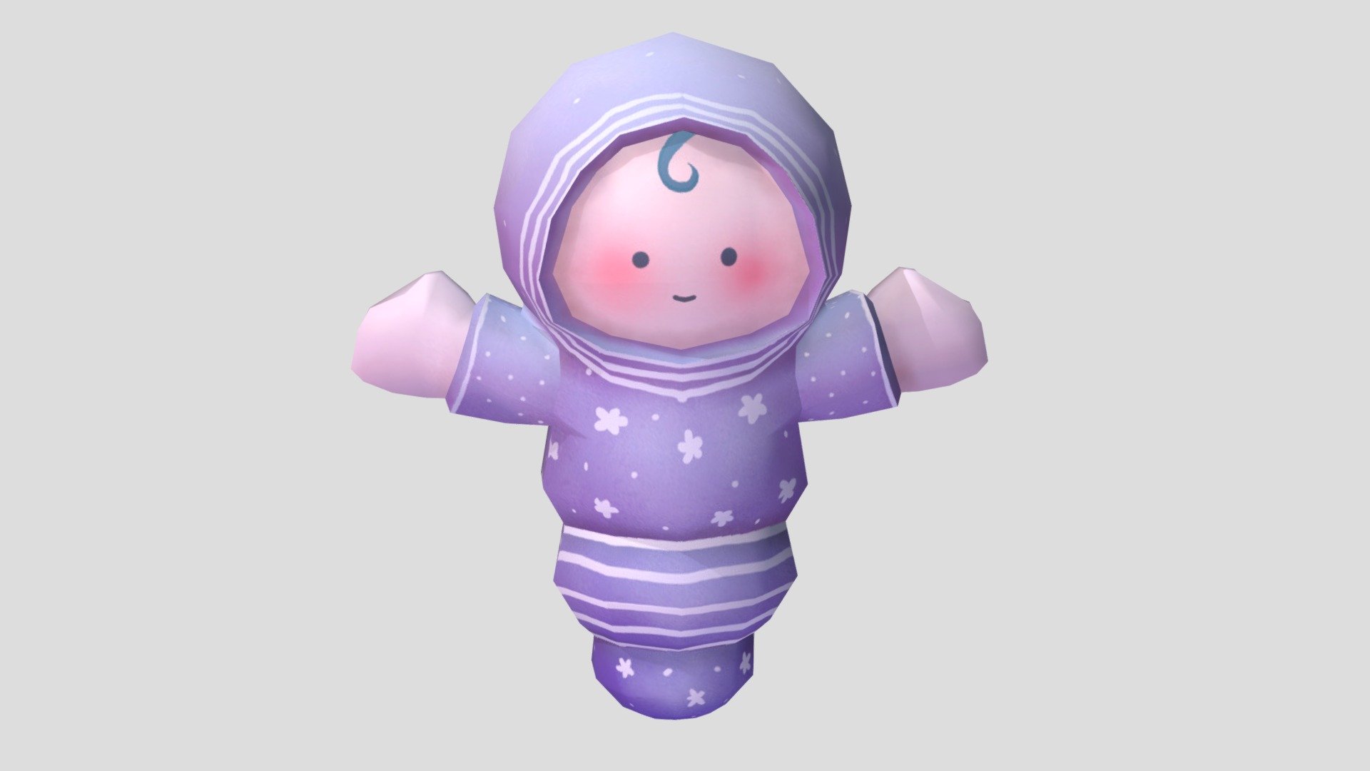 Cute Doll 3d model