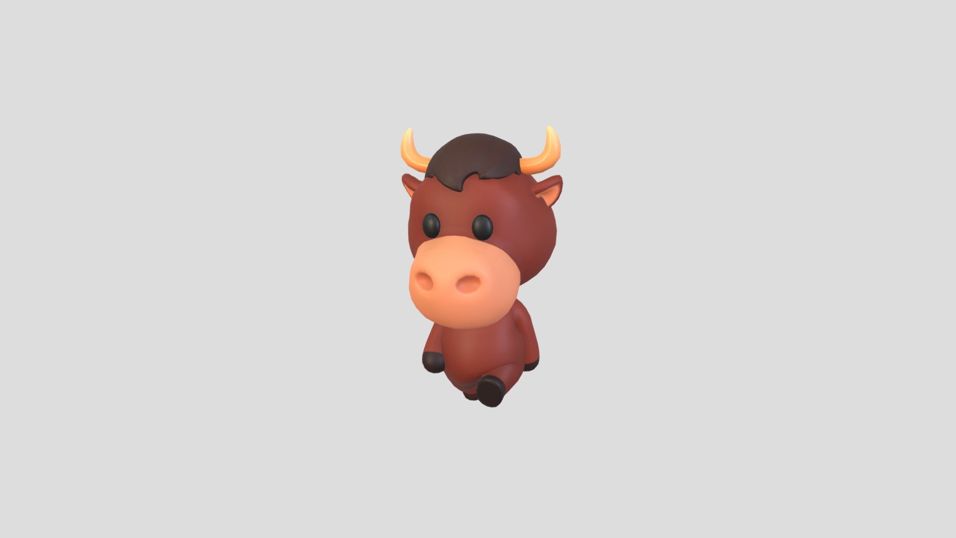 Character138 Rigged Bull 3d model