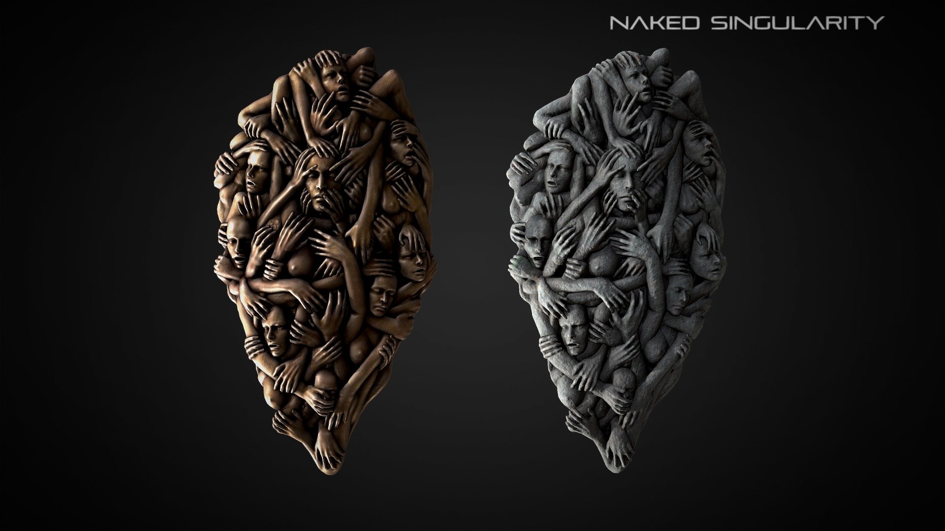 Human shield | Medieval dark fantasy weapon 3d model