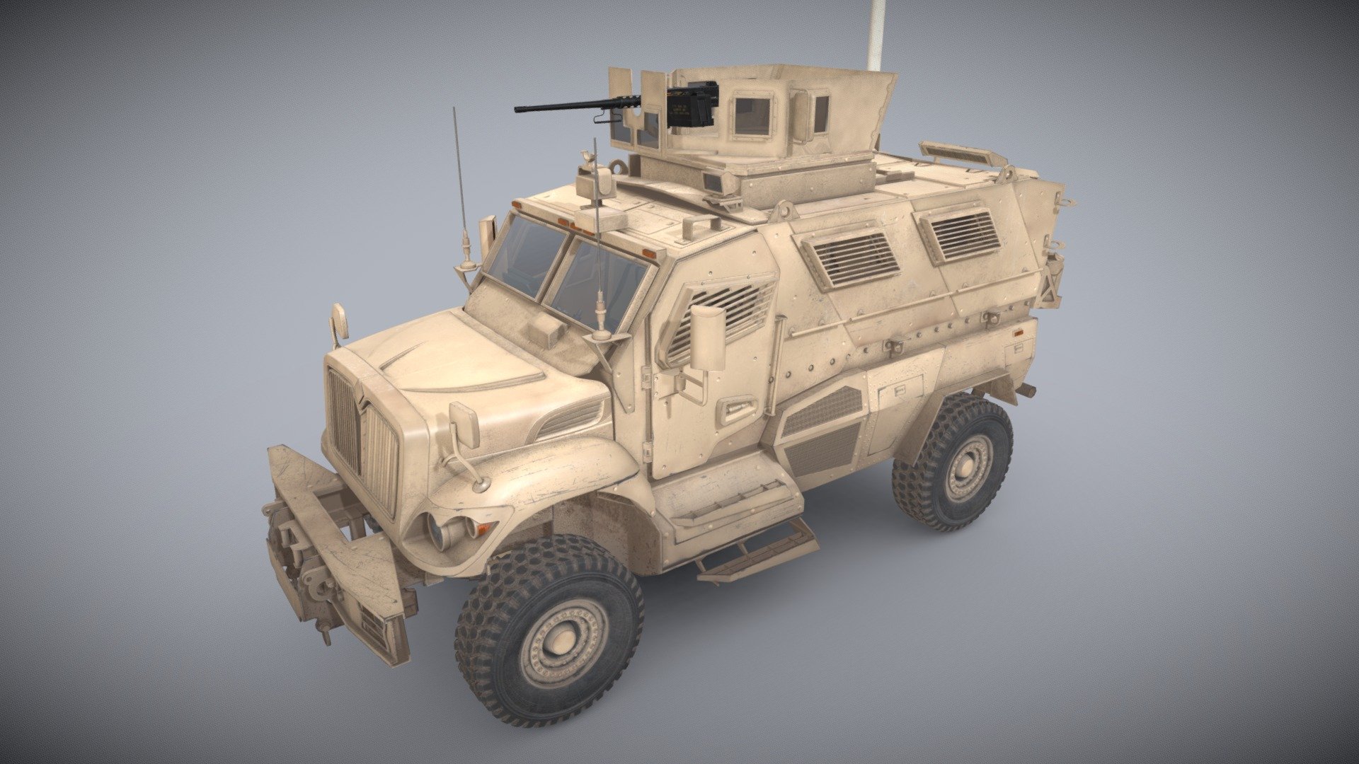 International M1224 MaxxPro Desert 3d model