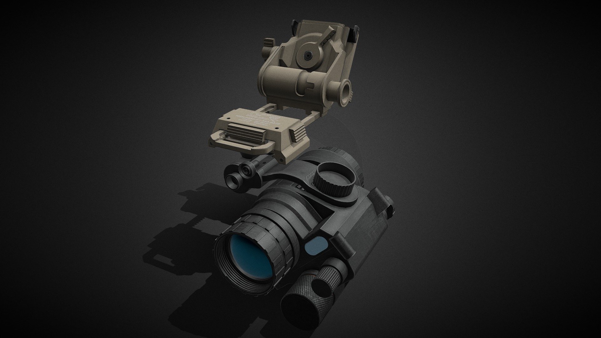 PVS Mono setup 3d model