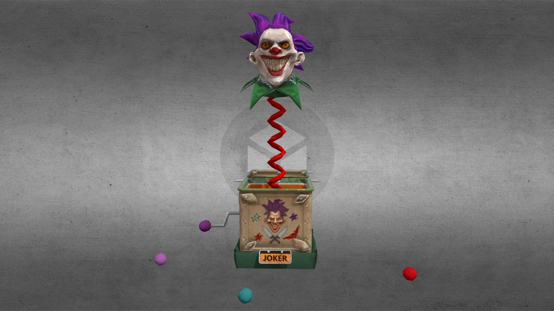 Joker Box 3d model