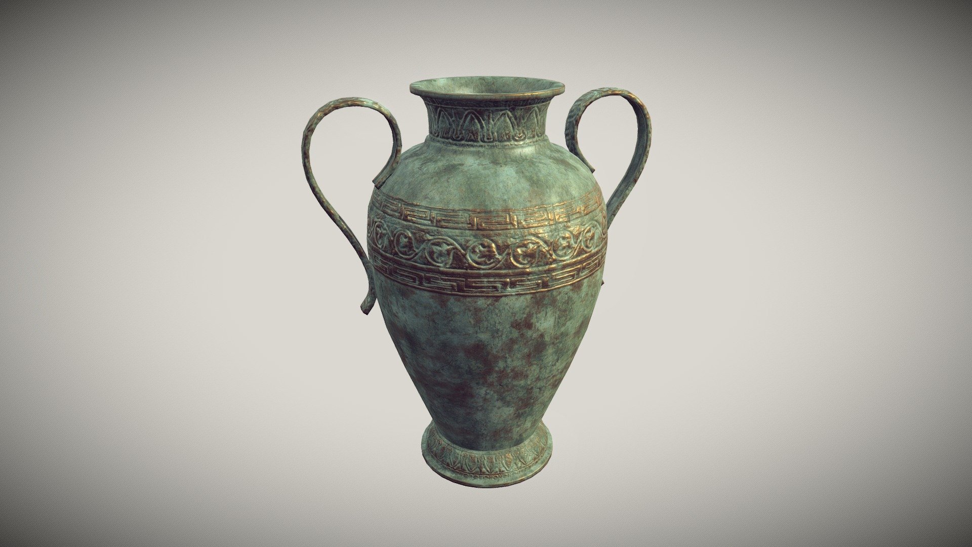 Antique Bronze Vase 3d model