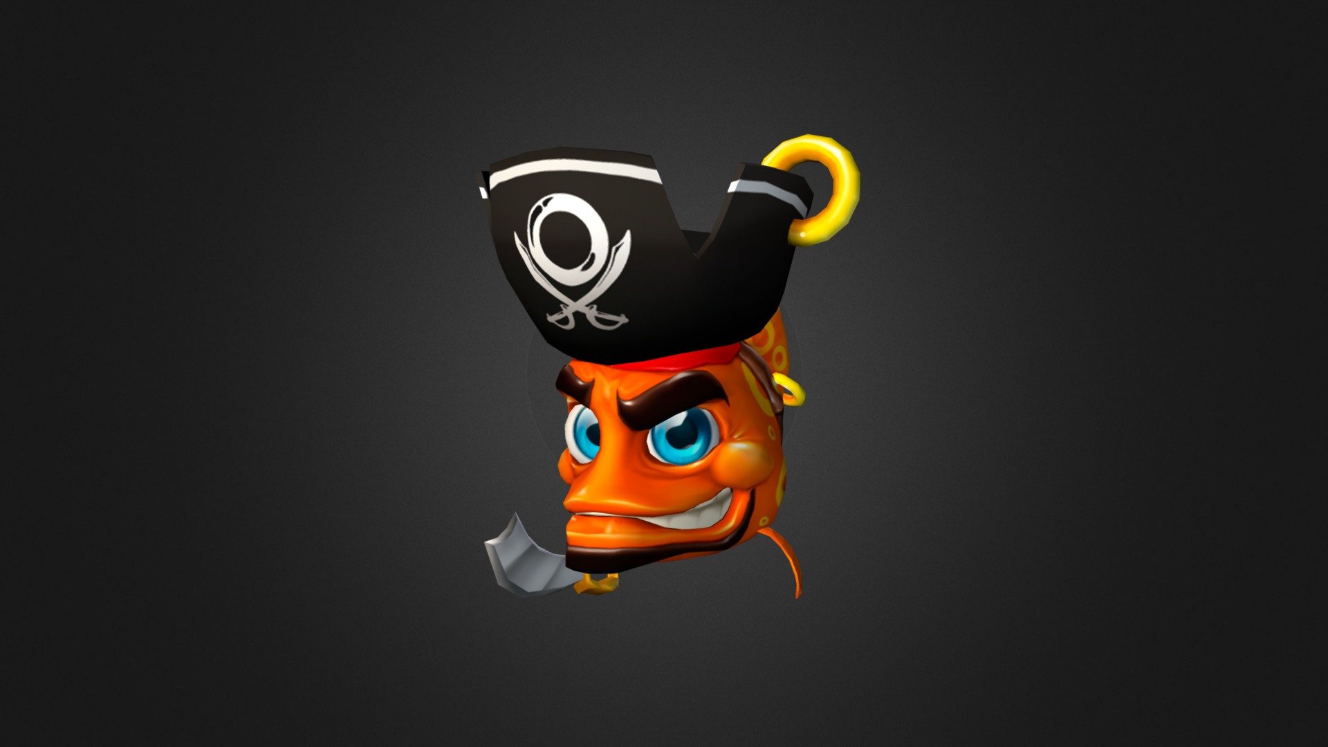 Ringed! Main character "Captain Grin" 3d model