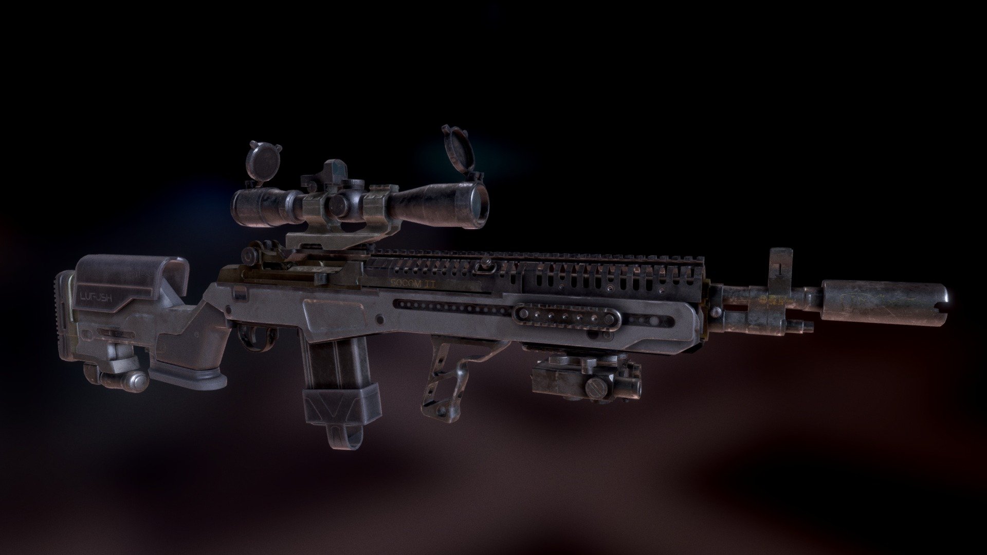 M1A JAE-100 G3 3d model