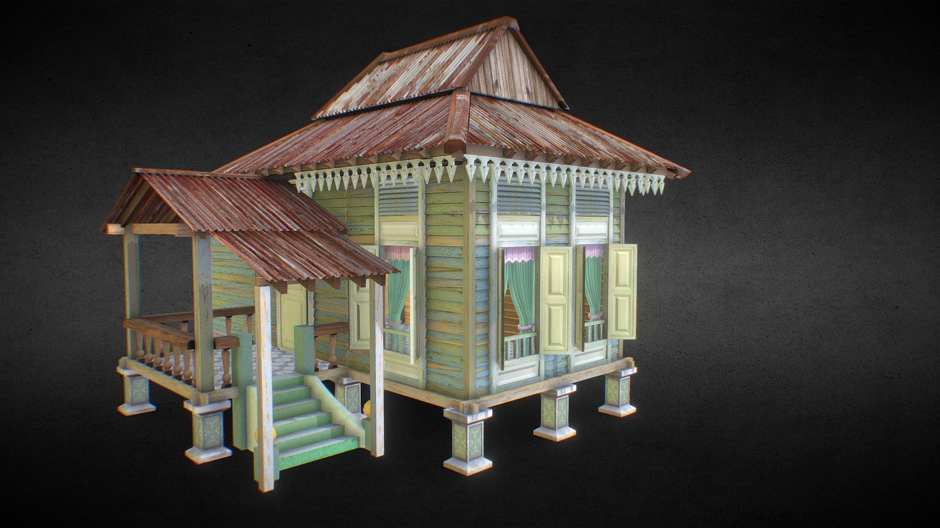 House of Malaysia 3d model