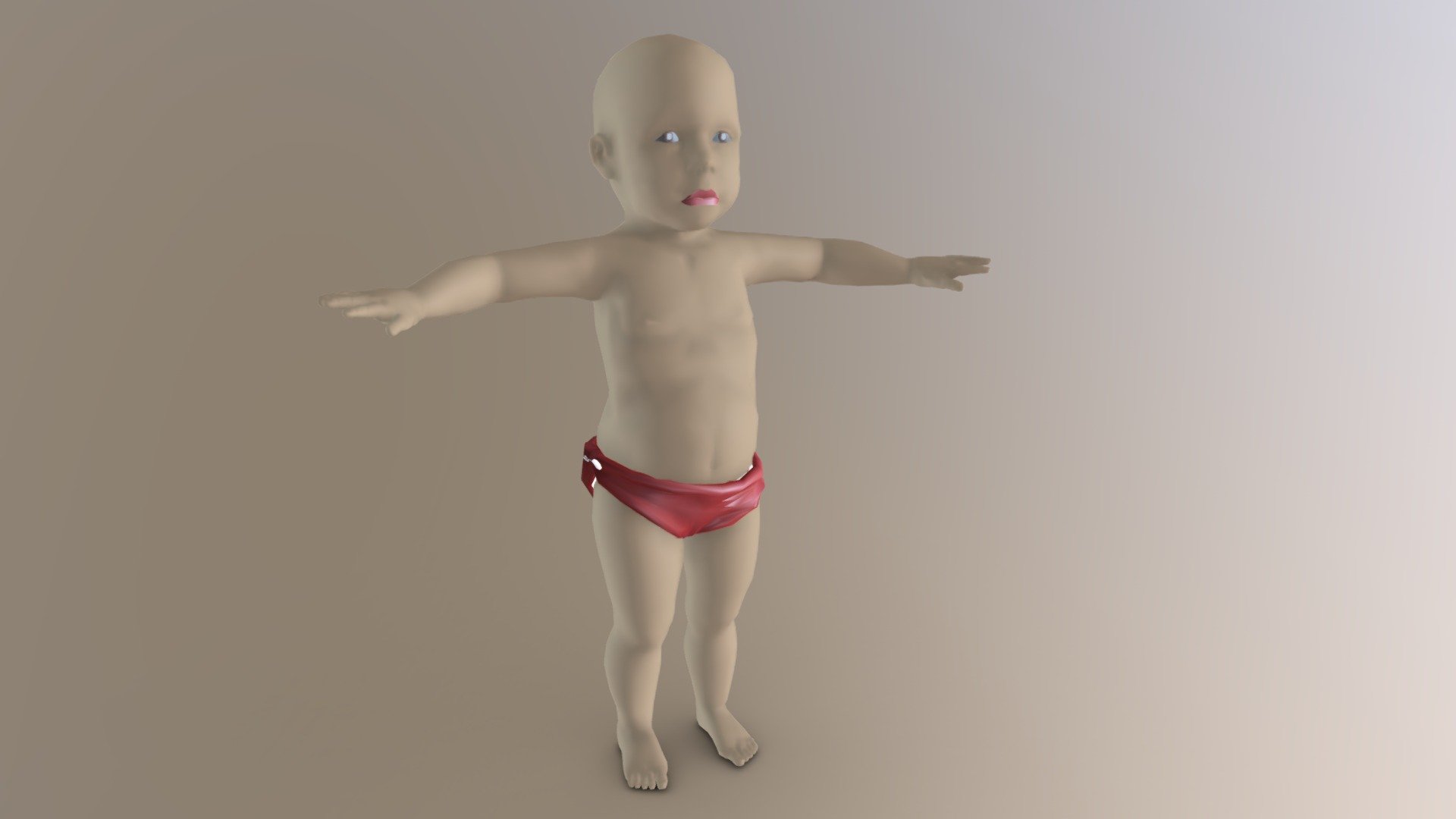 Little Baby Boy 3d model