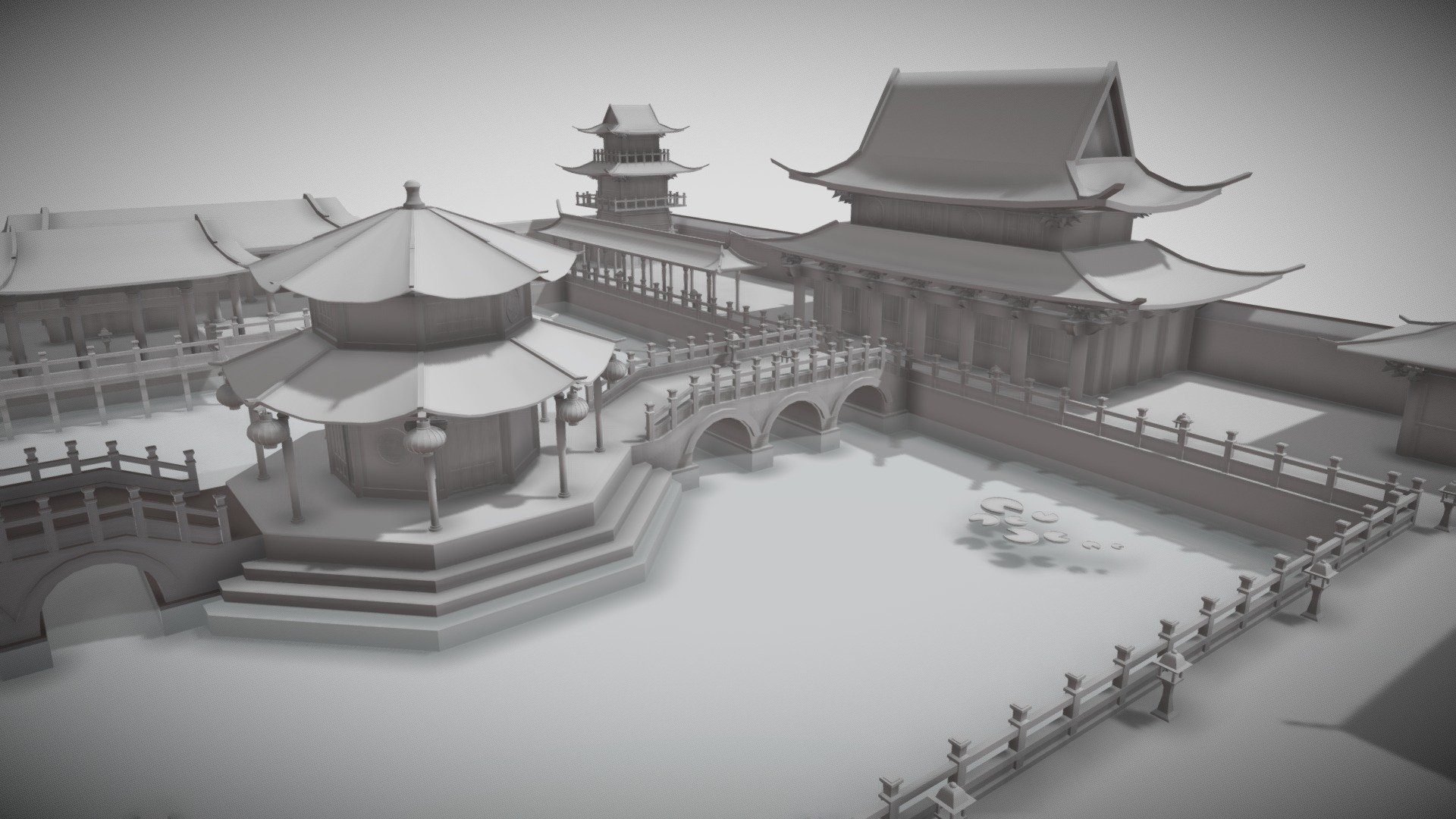 Chinese Tang Palace 3d model