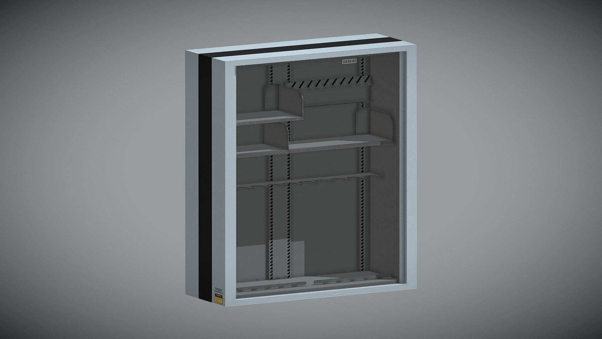 Sci-Fi Furniture Pack AAA: Shelving Unit F 3d model