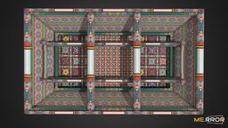 [Game-Ready] Dancheong, Korean Hanok Ceiling