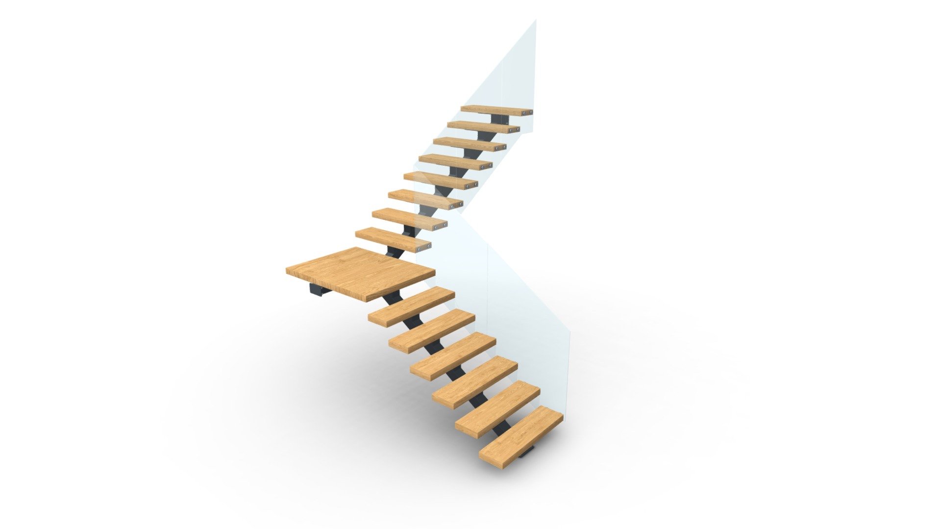 Modern staircase 3d model