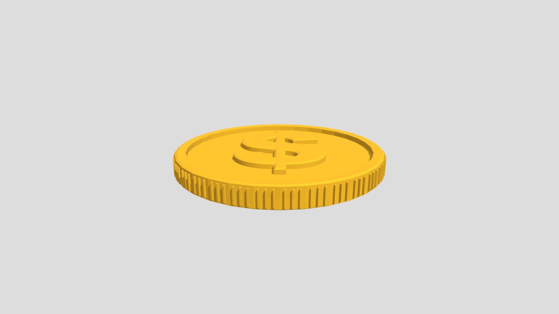 Gold coin 3d model