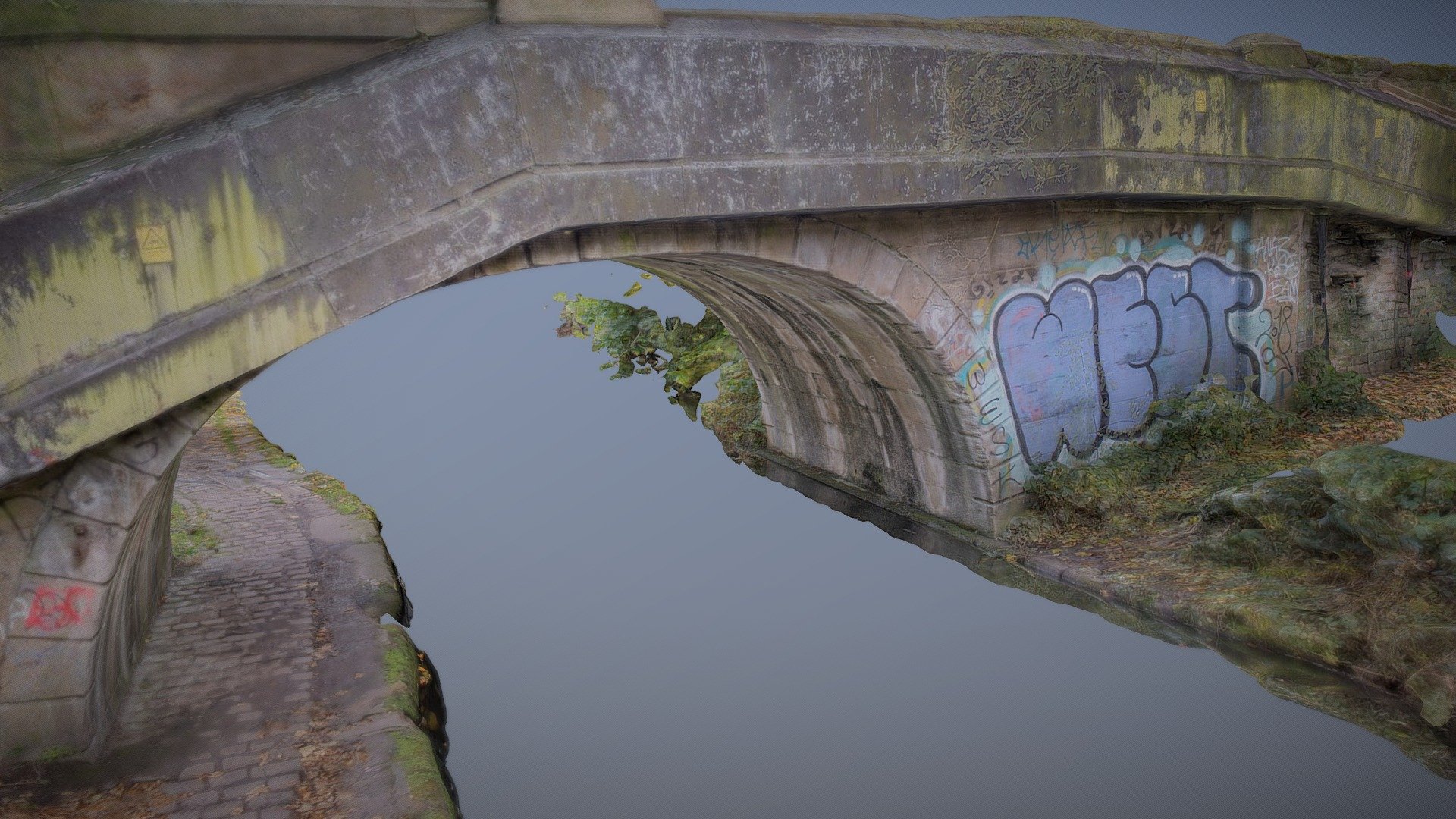 Redcote Canal Bridge, Leeds 3d model