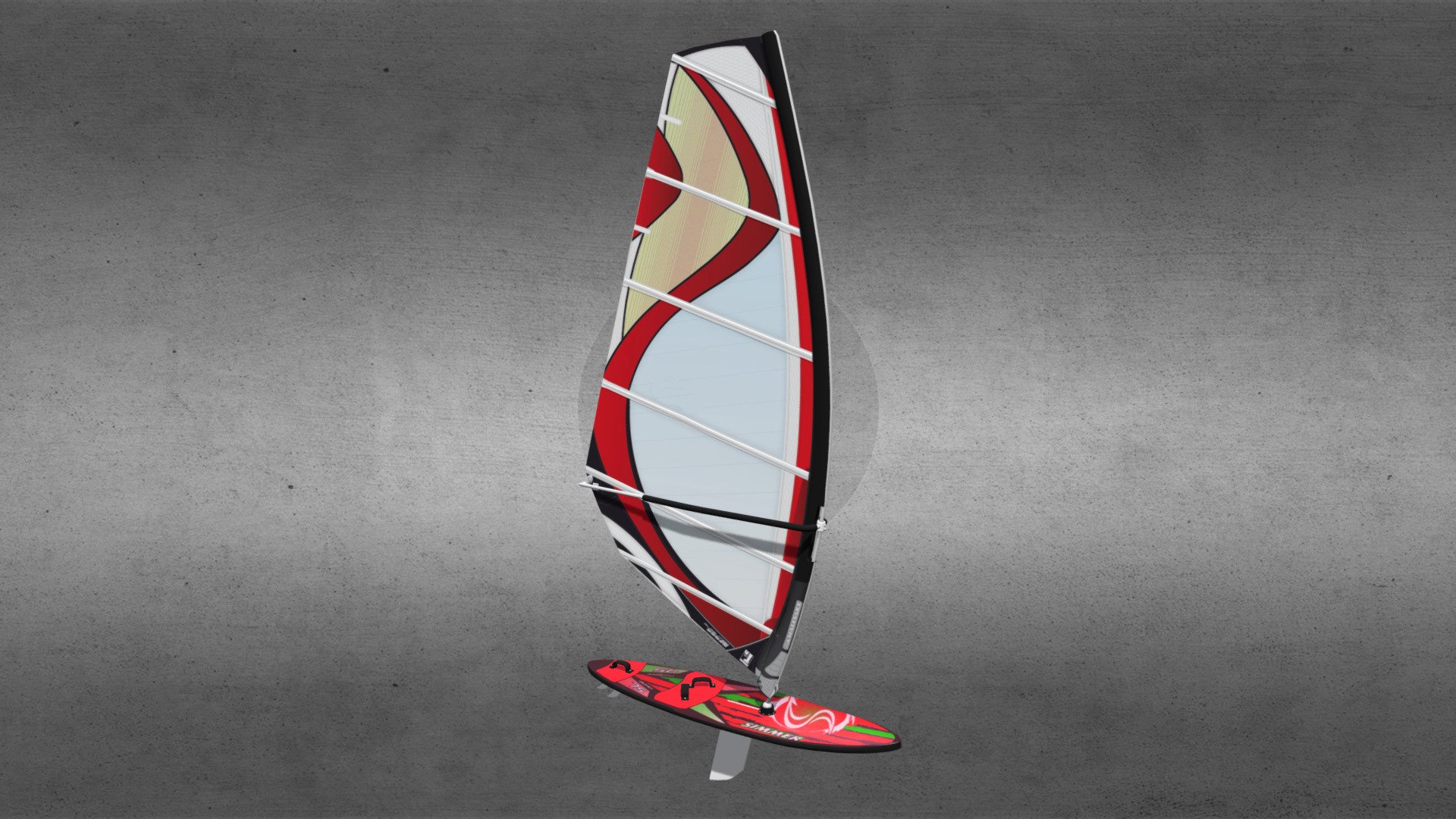 Windsurfer 3d model