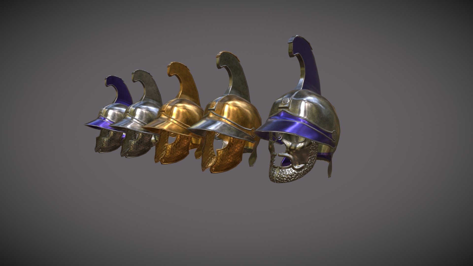 Phyrigian Helmets 3d model