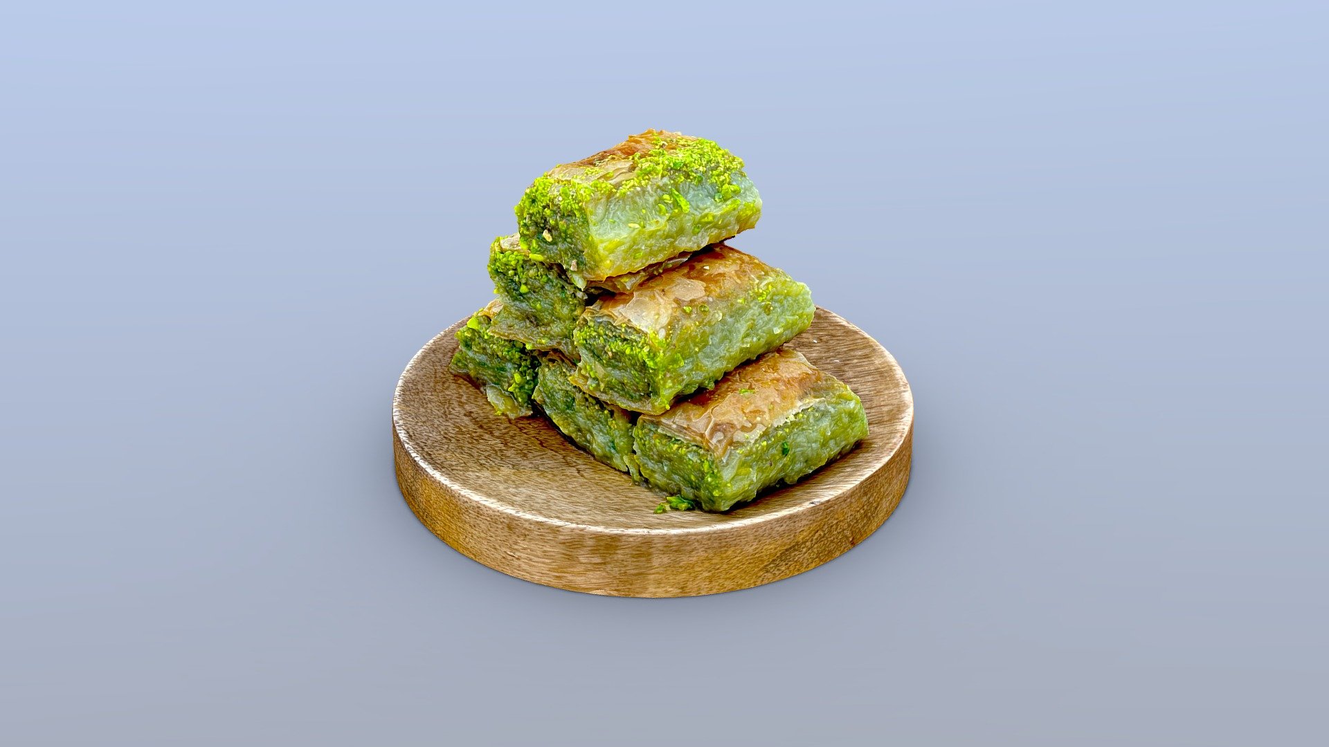 Pistachio Walnut Baklava 3d model