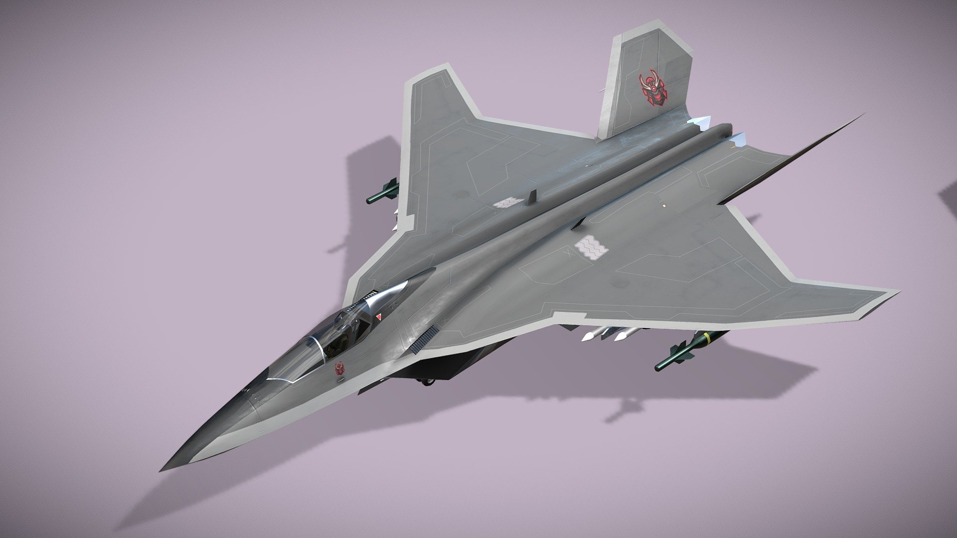 Mitsubishi F-3 F-X Godzilla 3d model