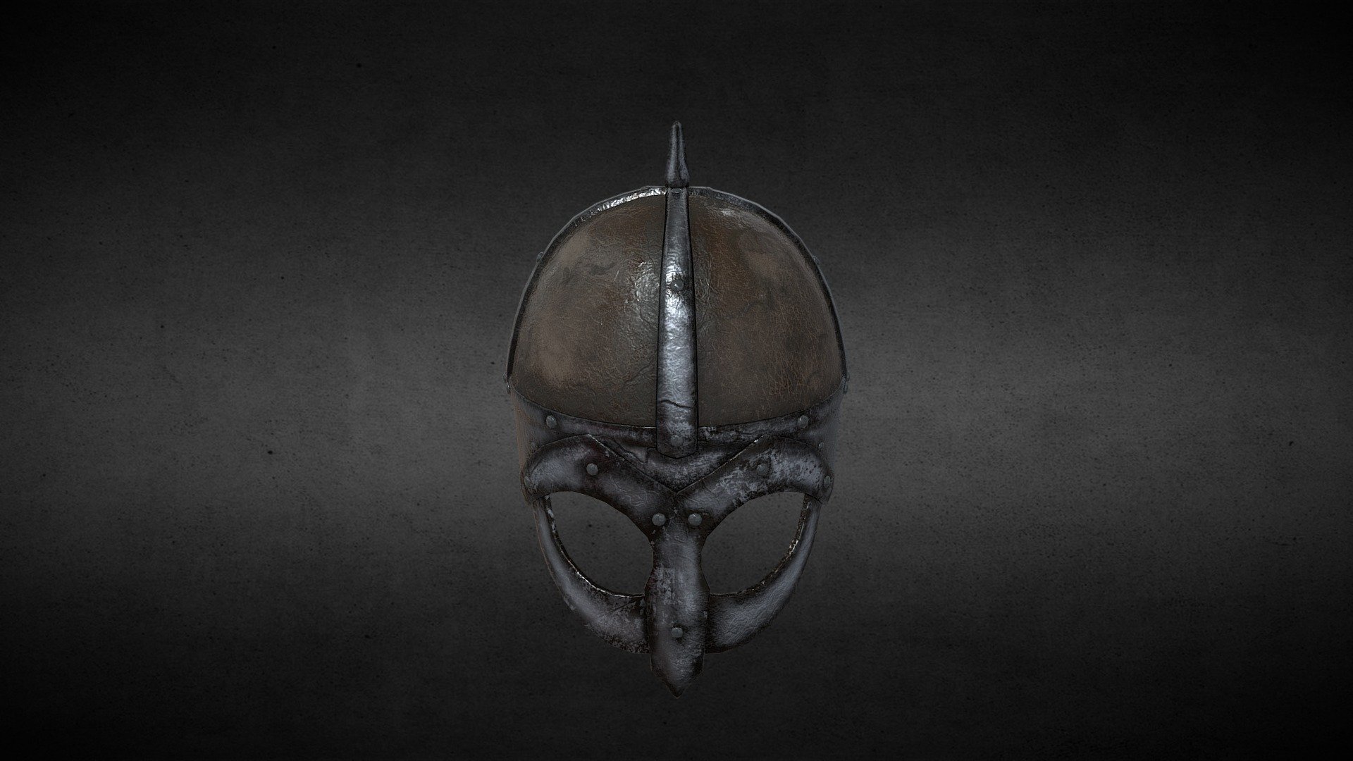 Viking Helm (Leather variant) 3d model