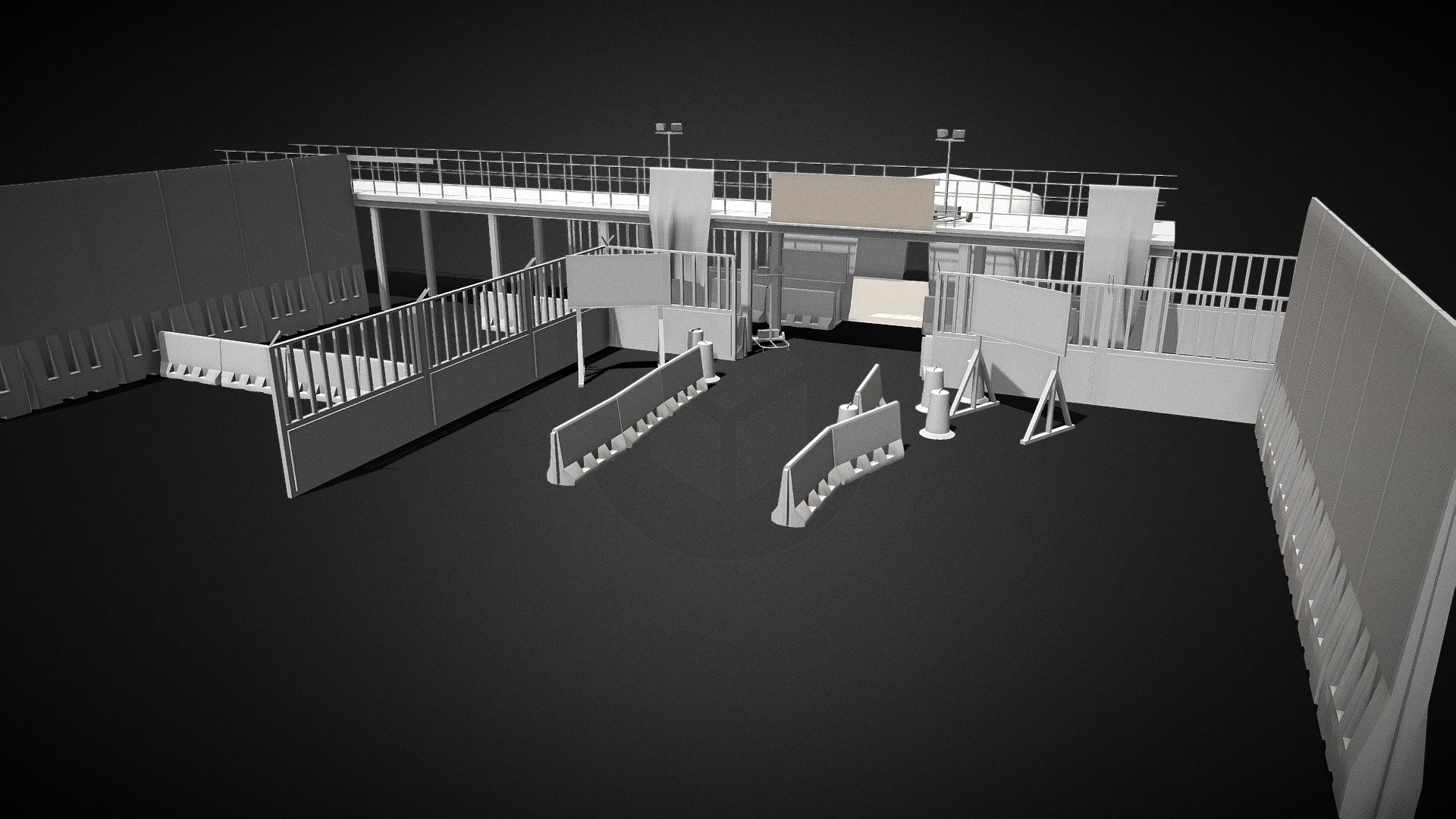 Quarantine Checkpoint v0.1 [WIP] 3d model