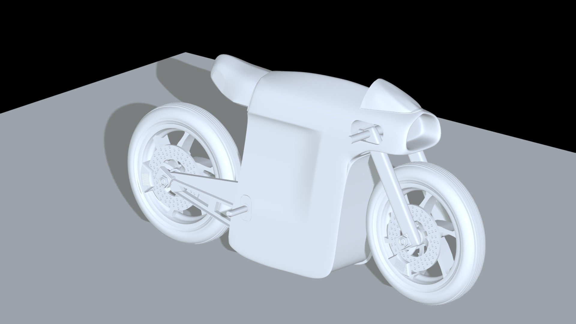 Custom Cafe Racer Motorcycle | CINEMA 4D 3d model