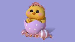 Easter Egg Hatching Chicken