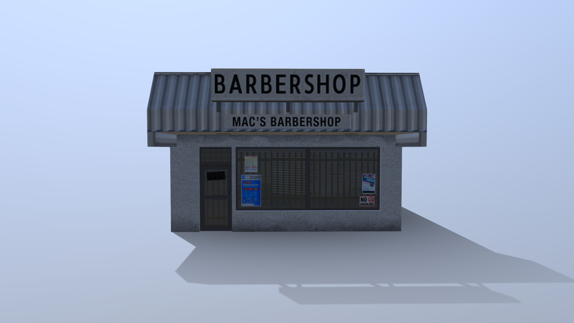 Strip Mall 3d model