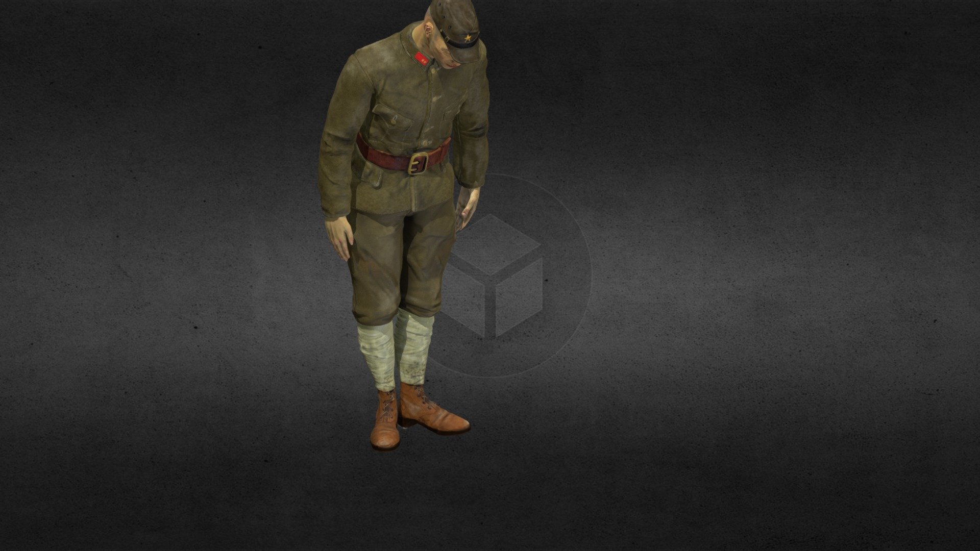 NPC soldier 3d model