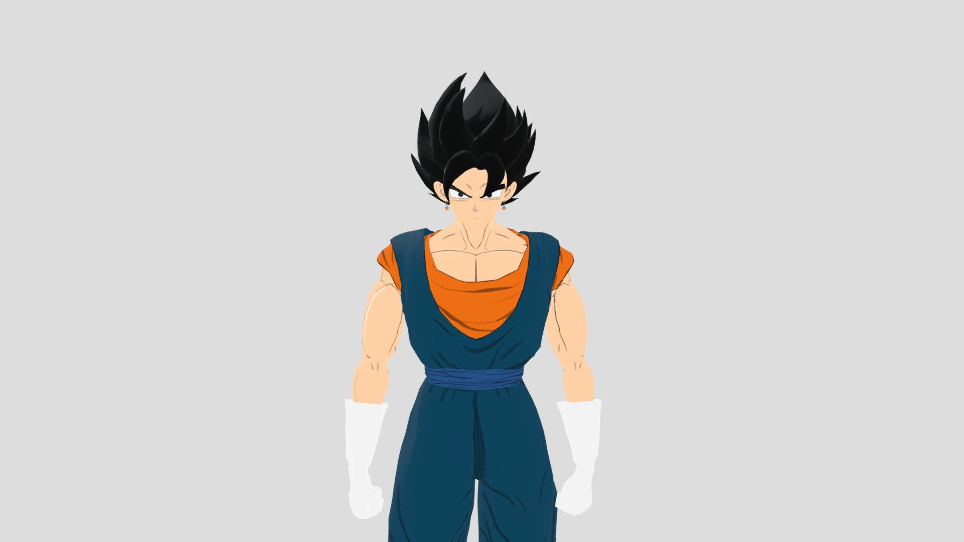 Vegito Model Rigged 3d model