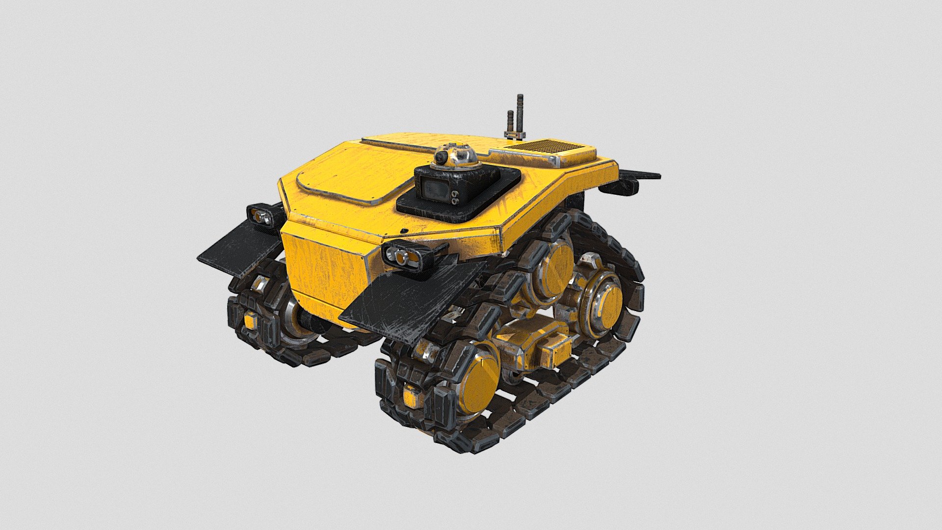 Builder Tracked Robot 3d model