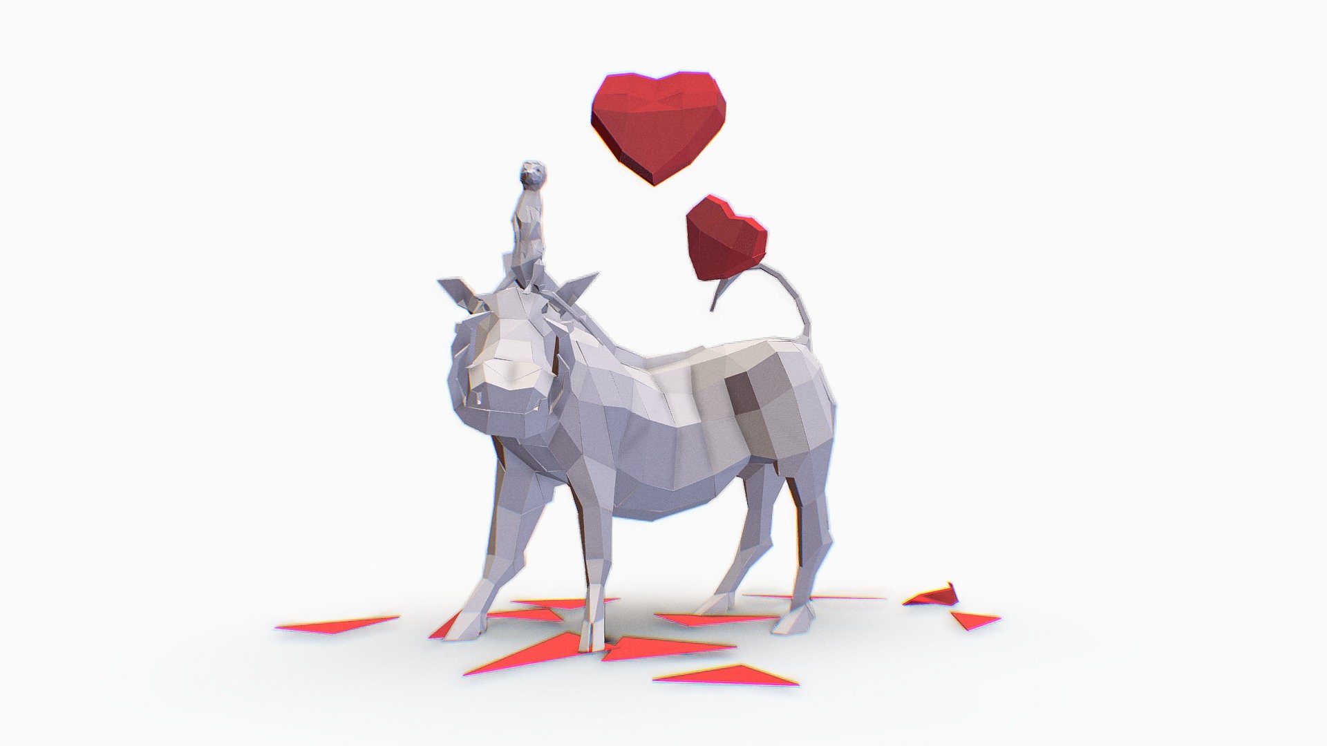 Happy Valentines 3d model